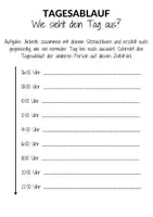 Vorschau - Arbeitsblätter - Tagesablauf & Uhrzeit eintragen Merkblätter & Arbeitsblätter für 1. bis 3. Klasse - Seite 2