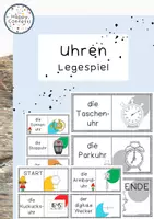 Vorschau - Spiele - Uhren - Legespiel - Deckblatt