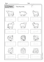 Vorschau - Arbeitsblätter - Englisch - On the farm / farm animals ( Bauernhof Tiere) - Arbeitsblätter - Lerntheke - Seite 3