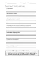 Vorschau - Arbeitsblätter - AB mit Fragen zum Thema "Lernen" + Lösungsblatt + Infografik - Deckblatt