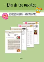 Vorschau - Arbeitsblätter - Día de los muertos - Arbeitsblätter - Deckblatt