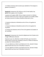 Aperçu - Feuilles d'exercices - Voyage Cosmique à la Vitesse de la Lumière - Page 3
