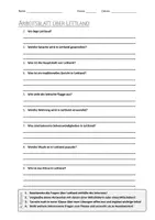 Vorschau - Arbeitsblätter - AB mit Fragen zum Thema "Lettland" + Lösungsblatt - Deckblatt