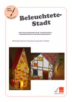 Vorschau - Mal- und Bastelvorlagen - Beleuchtete Stadt - Super Gemeinschafts- Bastel- und Malarbeit - Seite 1