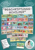 Vorschau - Mal- und Bastelvorlagen - Classroom Management "Beschriftungs-Schilder" Klassenzimmer-Beschriftung - Deckblatt