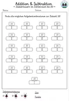 Vorschau - Arbeitsblätter - Rechenmauern - Addition & Subtraktion | Zahlenraum bis 20 | Zweiermauern - Seite 3