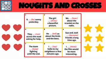 Vista previa - Juegos / Gamificación - PAST SIMPLE OF IRREGULAR VERBS – Noughts and Crosses - página 3