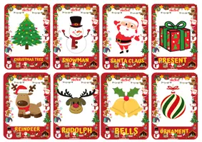Vorschau - Bildkarten - CHRISTMAS Flashcards in english - Seite 1