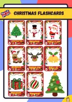 Vorschau - Bildkarten - CHRISTMAS Flashcards in english - Deckblatt
