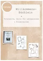 Vorschau - Mal- und Bastelvorlagen - Willkommensbüchlein von MATERIALsammlung - Deckblatt