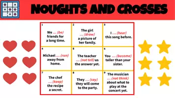 Vista previa - Juegos / Gamificación - PRESENT PERFECT SIMPLE – Noughts and Crosses - página 2