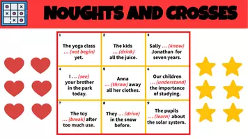Vista previa - Juegos / Gamificación - PRESENT PERFECT SIMPLE – Noughts and Crosses - página 3
