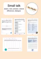 Vorschau - Arbeitsblätter - Small talk (topics, phrases, rules, cultural differences, dialogue) - Deckblatt