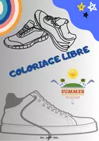 Aperçu - Feuilles d'exercices - shoes summer coloring book for kids 1st to 5 th Grade - Page 3