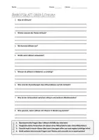 Vorschau - Arbeitsblätter - AB mit Fragen zum Thema "Lithium" + Lösungsblatt + Mindmap + Infografik - Deckblatt