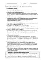 Vorschau - Arbeitsblätter - AB mit Fragen zum Thema "Ljubljana" + Lösungsblatt - Seite 1
