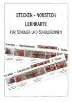 Vorschau - Arbeitsblätter - Materialpaket - Sticken - Lernkarten + Arbeitsblätter + Video - Deckblatt