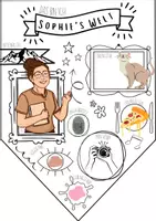 Vorschau - Mal- und Bastelvorlagen - Wimpel / Steckbrief: Das bin ich... - Deckblatt