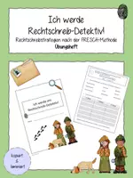 Vorschau - Arbeitsblätter - Ich werde ein Rechtschreib-Detektiv: Übungsheft - Deckblatt