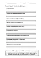 Vorschau - Arbeitsblätter - Lernposter + AB mit Fragen zum Thema "Louvre" + Lösungsblatt + Mindmap + Infografik - Seite 1