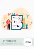 Vorschau - Arbeitsblätter - Rechtschreibung Vokale, Konsonanten, Doppelungen und mehr - Deckblatt