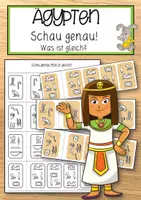 Vorschau - Anderer Materialtyp - Schau genau – was ist genau gleich? (Ägypten) - Deckblatt