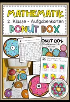 Vorschau - Fördermaterial/Inklusion - MATHEMATIK - DONUT BOX (2. Schulstufe) 36 Aufgabenkarten zum Jahresstoff - Deckblatt