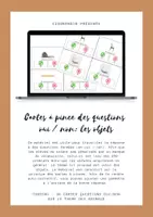 Aperçu - Feuilles d'exercices - Cartes à pince des questions oui / non : les objets - Page de couverture