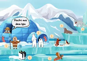 Vorschau - Stundenentwürfe - Flucht aus dem Iglu / Abenteuergeschichte schreiben - Seite 1
