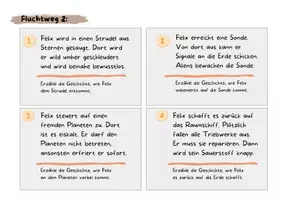 Vorschau - Stundenentwürfe - Flucht aus dem Weltall / Abenteuergeschichte schreiben - Seite 3