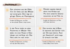 Vorschau - Stundenentwürfe - Flucht aus der Meereshöhle / Abenteuergeschichte schreiben - Seite 3