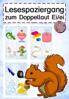 Vorschau - Arbeitsblätter - Lesespaziergang Ei - Deckblatt