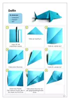 Vorschau - Mal- und Bastelvorlagen - Origami Tiere am im Wasser Teich - Fensterdeko Sommer - WG Kunst - Seite 1