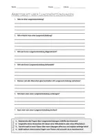 Vorschau - Arbeitsblätter - AB mit Fragen zum Thema "Lungenentzündung" + Lösungsblatt + Infografik - Deckblatt