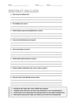 Vorschau - Arbeitsblätter - AB mit Fragen zum Thema "Luzern" + Lösungsblatt - Deckblatt