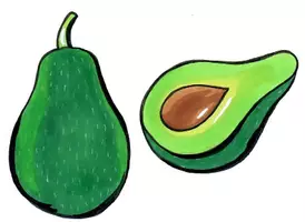 Vorschau - selbst erstellte Cliparts/Grafiken - Clipartpaket Obst, Gemüse, Zitrusfrüchte - bunte Illustrationen für Unterricht & Materialien - Seite 2