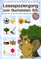 Vorschau - Arbeitsblätter - Lesespaziergang B - Deckblatt