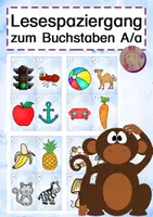 Vorschau - Arbeitsblätter - Lesespaziergang A - Deckblatt