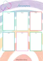 Aperçu - Outils du professeur - Anniverssaires Cahier de la Maitresse MySchoolette - Page 2