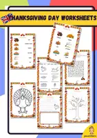 Vorschau - Arbeitsblätter - Thanksgiving day worksheets in english - Deckblatt