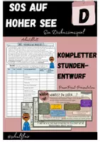 Vorschau - Stundenentwürfe - Diskussionsspiel- SoS auf hoher See - Deckblatt