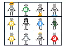 Aperçu - Jeux - le bingo des robots, cycles 1 et 2 - Page 2