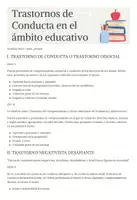 Vista previa - Para docentes: organización, planificación y formación - TRASTORNO DE CONDUCTA - página 1