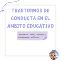 Vista previa - Para docentes: organización, planificación y formación - TRASTORNO DE CONDUCTA - Portada