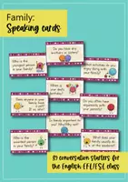 Vista previa - Refuerzo / NEE / Materiales de apoyo - Family Speaking Cards // Tarjetas de conversación (inglés) - página 2