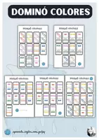 Vista previa - Unidades / Secuencias / Situaciones de Aprendizaje - Dominó "colours " - Portada