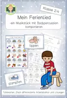 Vorschau - Arbeitsblätter - Meine Ferien in Bodypercussion (Musik Ferien Grundschule Klasse 1-4) - Deckblatt