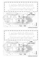 Vorschau - Arbeitsblätter - Sommerferien Lese-Mal-Buch - Seite 1