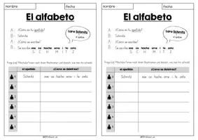 Vorschau - Arbeitsblätter - El alfabeto - Arbeitsblatt zur Einübung (Alphabet) - Seite 2