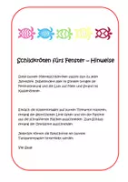 Vorschau - Mal- und Bastelvorlagen - Schildkröten fürs Fenster (Faltschnitt) - Seite 1